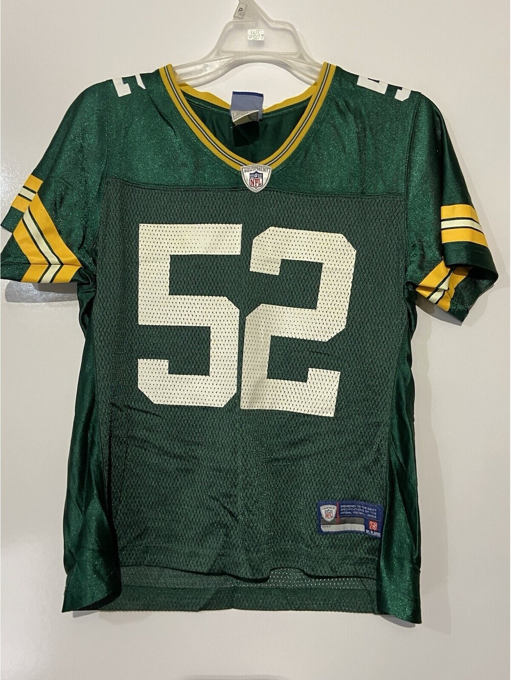 Womens REEBOK Vintage Green Bay Packers #52 Clay Matthews On Field Jersey Sz M